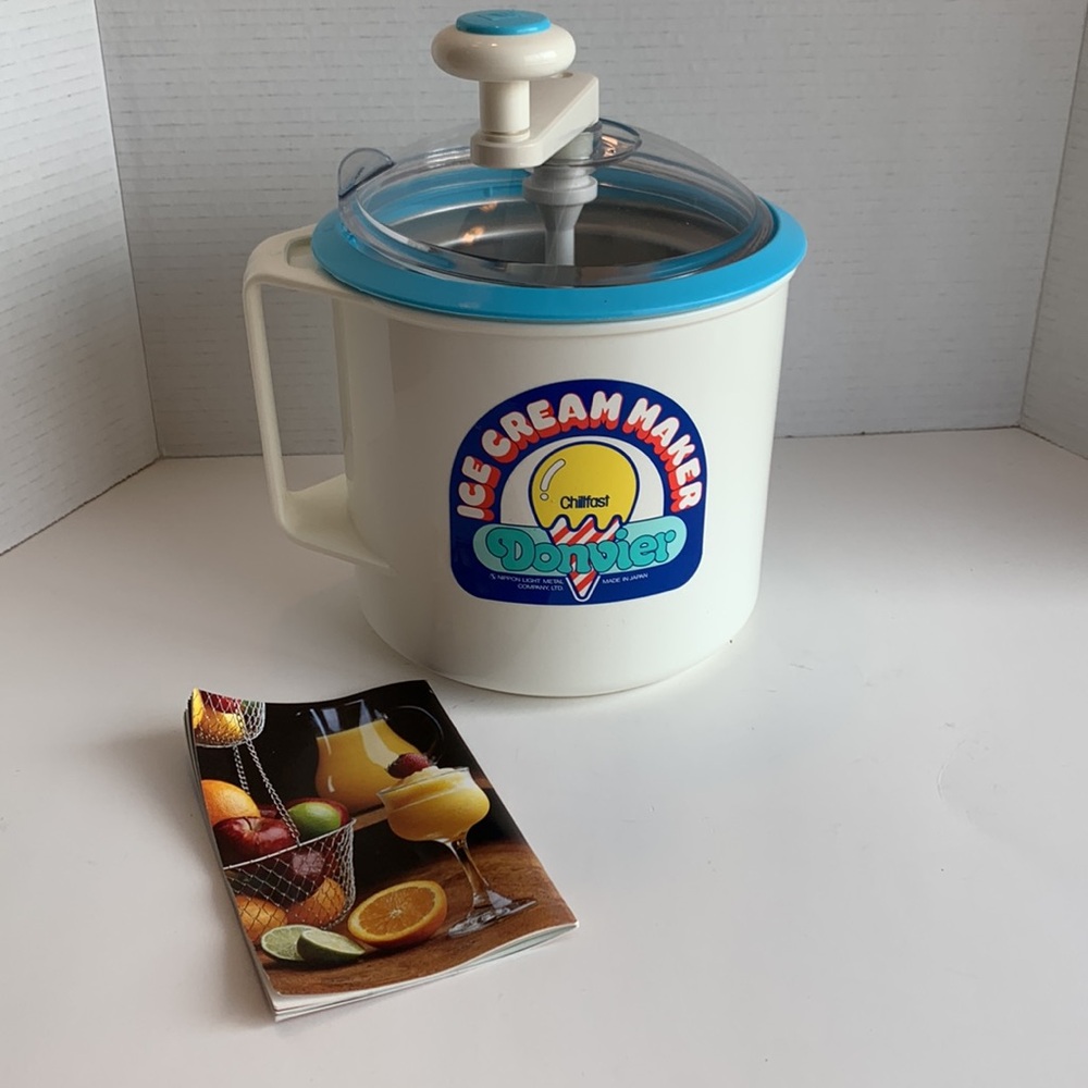 Donvier Vintage Chill-fast Manual Ice  Cream Maker EUC